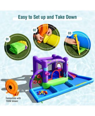 Inflatable Water Slide Castle without Blower
