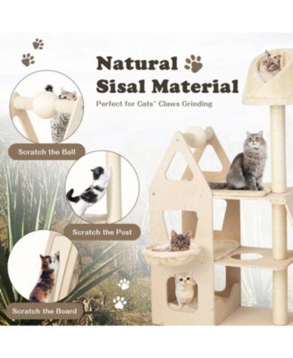 Multi-Level Cat Tree with Sisal Scratching Post
