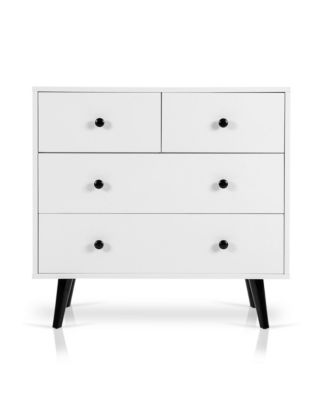 4 Drawers Dresser Chest of Drawers Free Standing Sideboard Cabinet
