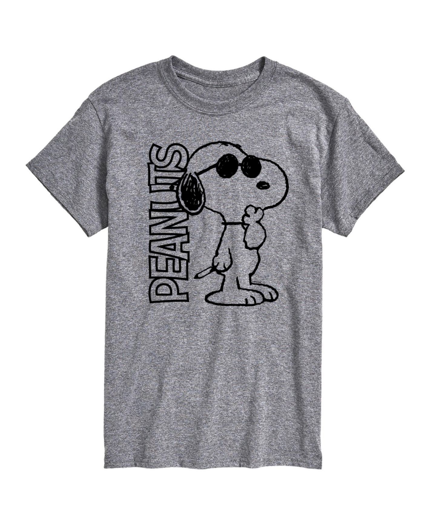 Мужская футболка AIRWAVES Hybrid Apparel Joe Cool Peanuts Logo Short Sleeve, цвет: Меланжевый — фото 1
