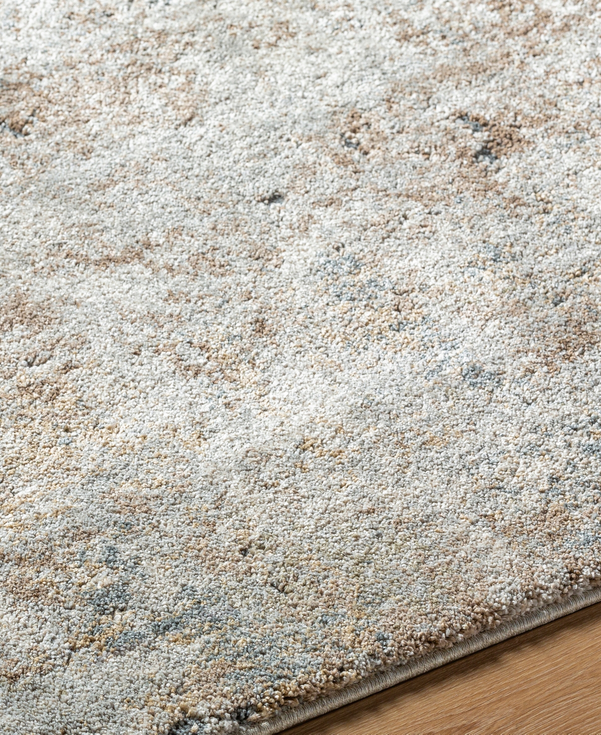 Surya Avellino 529457 2'7"x7'3" Runner Area Rug In Silver