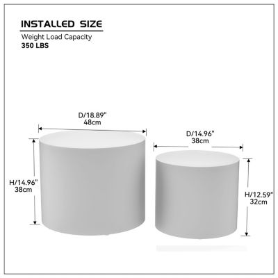   Veneer Nesting Table Set (2-Pack)