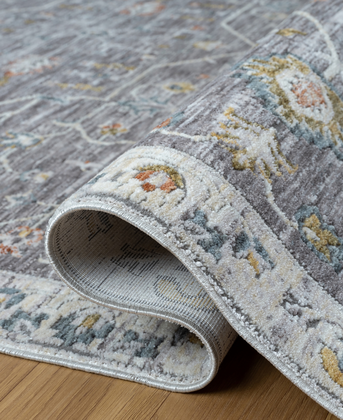 Lr Home Alexis All-471 7'9"x9'9" Area Rug In Gray-ivory
