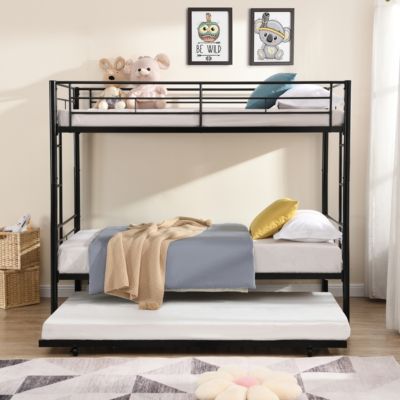 Metal Bunk Bed With Trundle