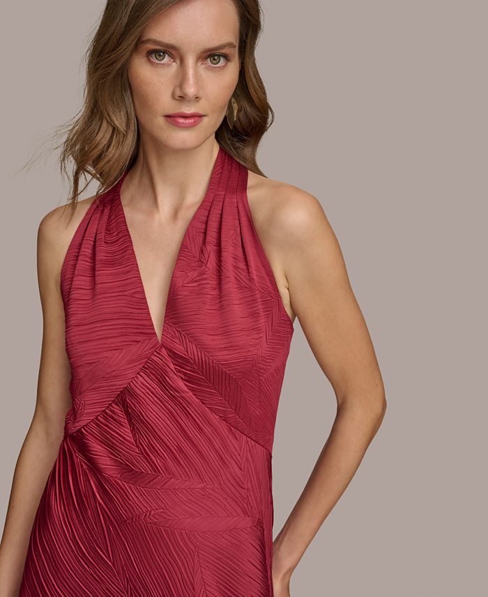 Donna Karan New York Donna Karan Women's V-Neck Sleeveless Gown - Macy's