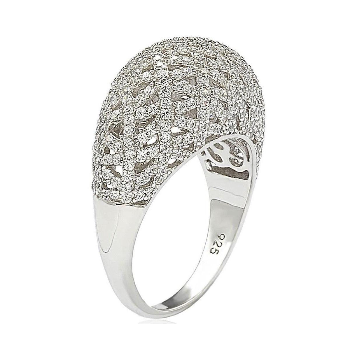 Suzy Levian New York Suzy Levian SterlingCubic Zirconia Pave Interlace Ring - Silver