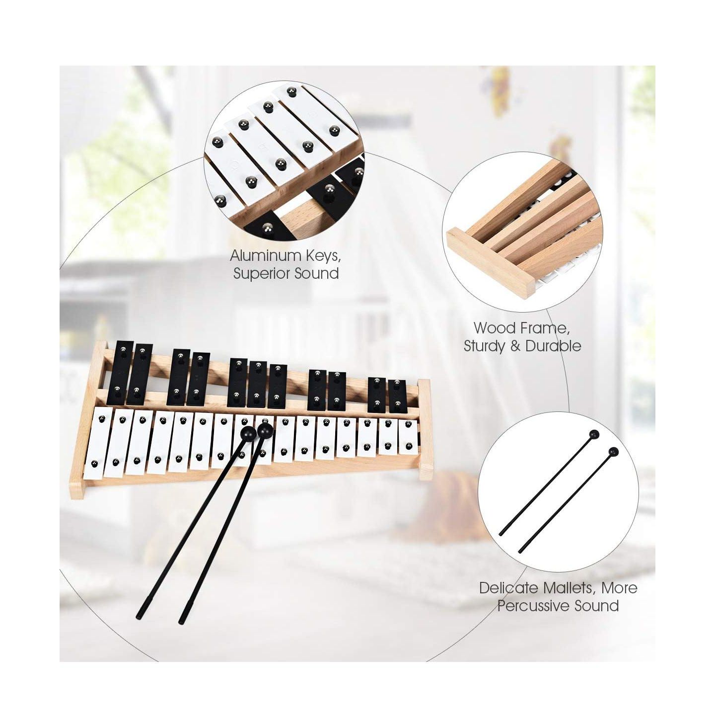 Детская игрушка SUGIFT 27-Note Chromatic Glockenspiel, Ages 3+ — фото 3