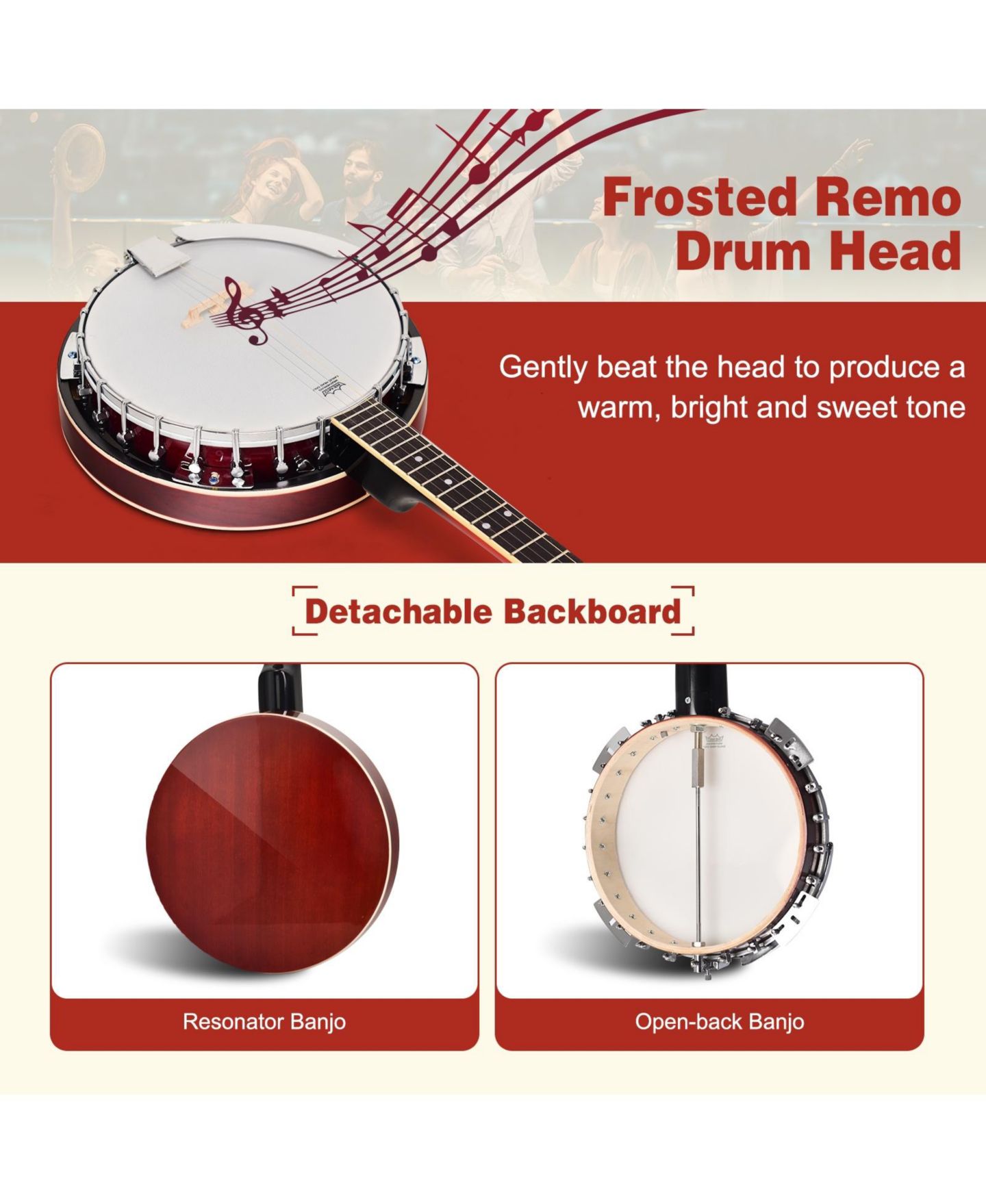 Детская игрушка SUGIFT 5-String Geared Beginner Banjo — фото 6
