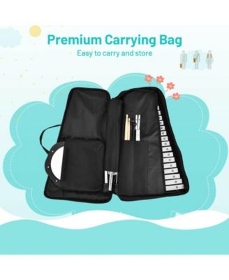 32 Note Glockenspiel Xylophone Percussion Bell Kit with Adjustable Stand