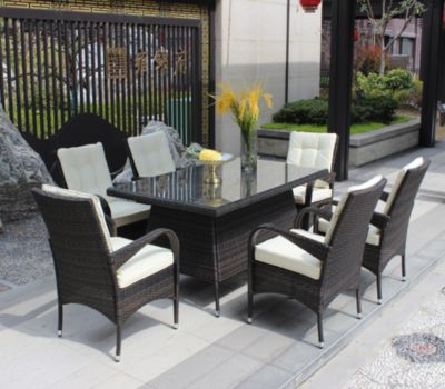 Streamdale 7-Piece Patio Dining Set with Cushions
