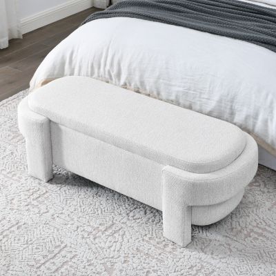 Upholstered Linen Storage Bench