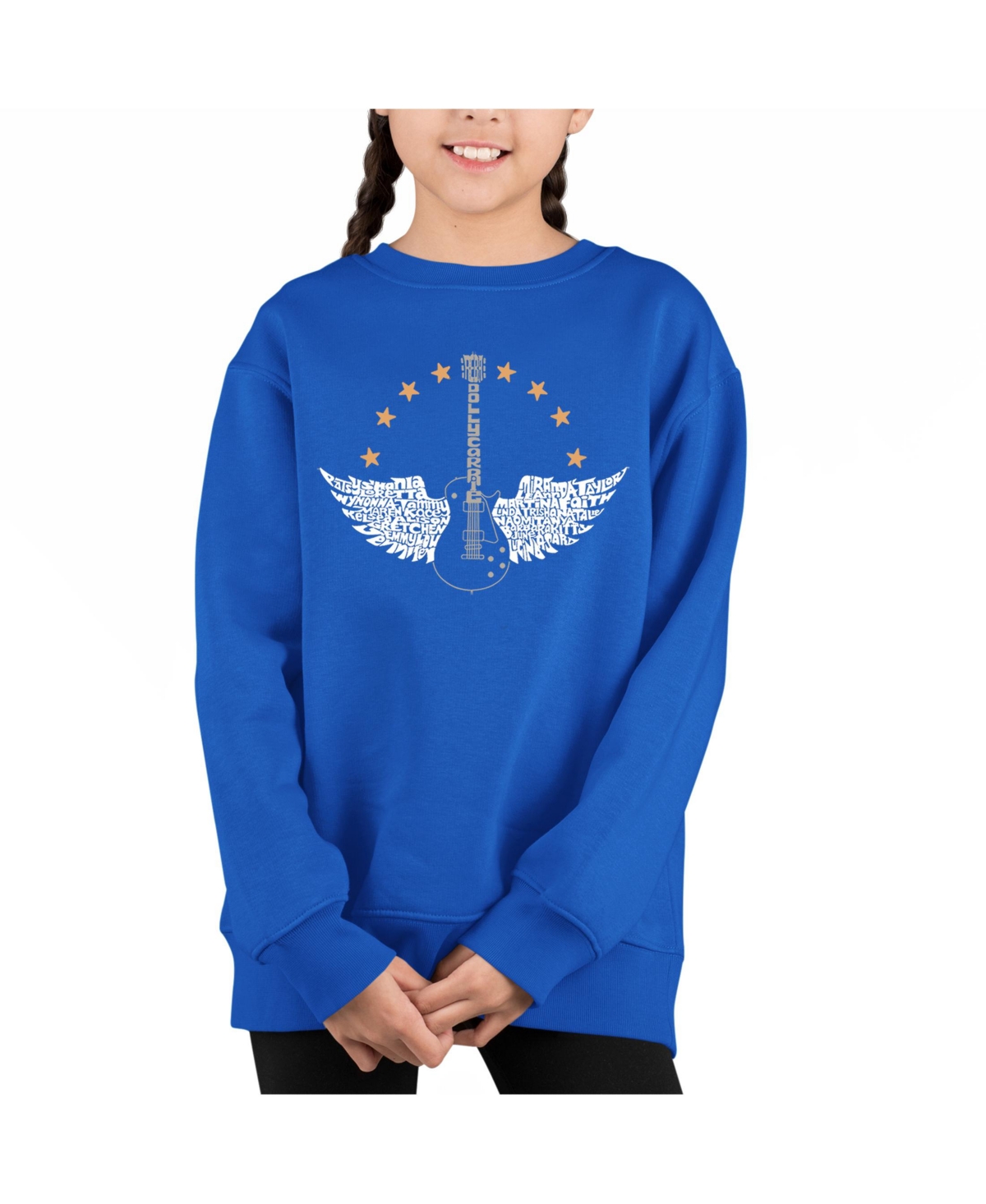 La Pop Art Girls Country Female Singers Word Art Crewneck Sweatshirt