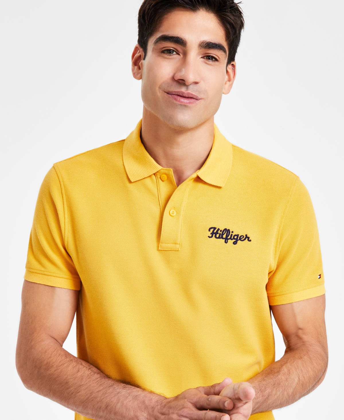 Tommy Hilfiger Men's Regular-Fit Hilfiger Stitch Logo Polo Shirt