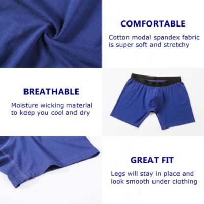 Men's Boxer Briefs 3 Pack Underwear Breathable Comfortable Trunks