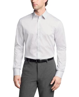 Calvin Klein Steel+, Men's Slim Fit Dress Shirt - Macy's