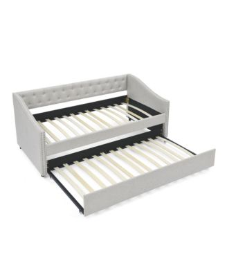Upholstered Twin Daybed with Trundle