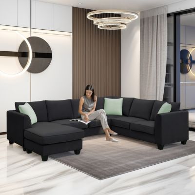 7-Seat Modular Sectional Sofa