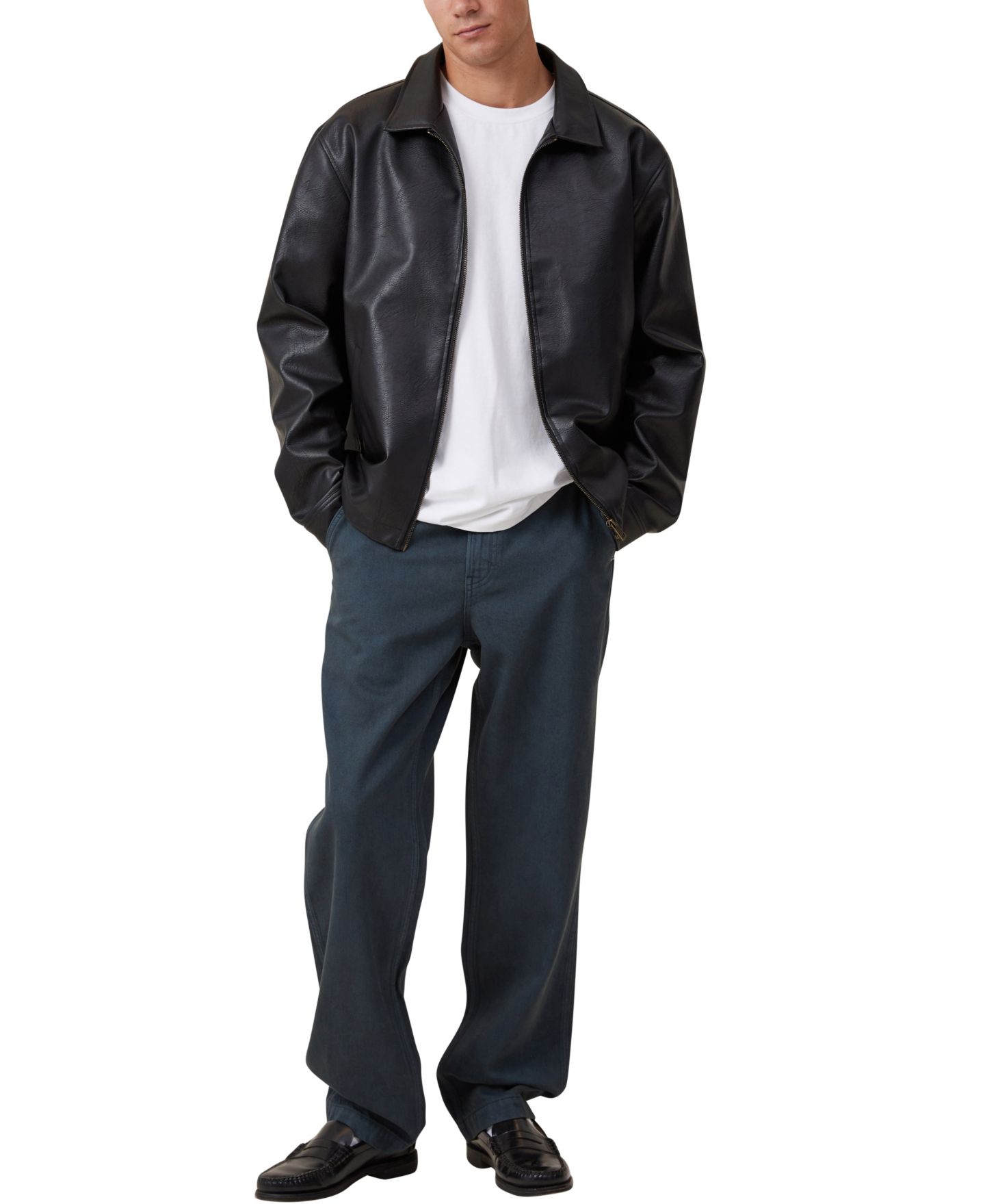 Мужские джинсы COTTON ON Baggy Jean, цвет: Зелёный — фото 5