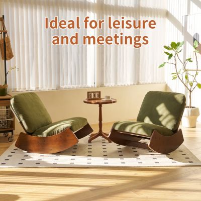 Streamdale Solid Wood Glider Chair with High-Quality Upholstery