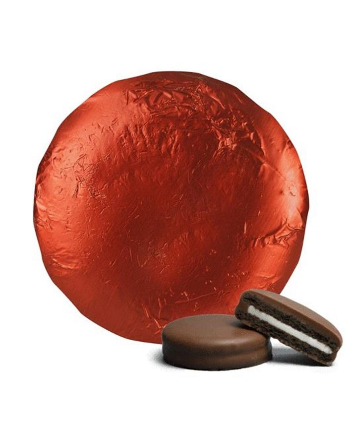 Just Candy 20 Pcs Foil Wrapped Chocolate Covered Oreo Cookies Red Candy ...