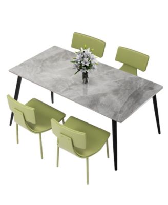 Streamdale Furniture Grey Sintered Stone Dining Table, 63 inch - Macy's