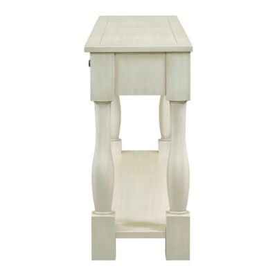 Streamdale 63" Long Navy Console Table with Drawers & Shelf