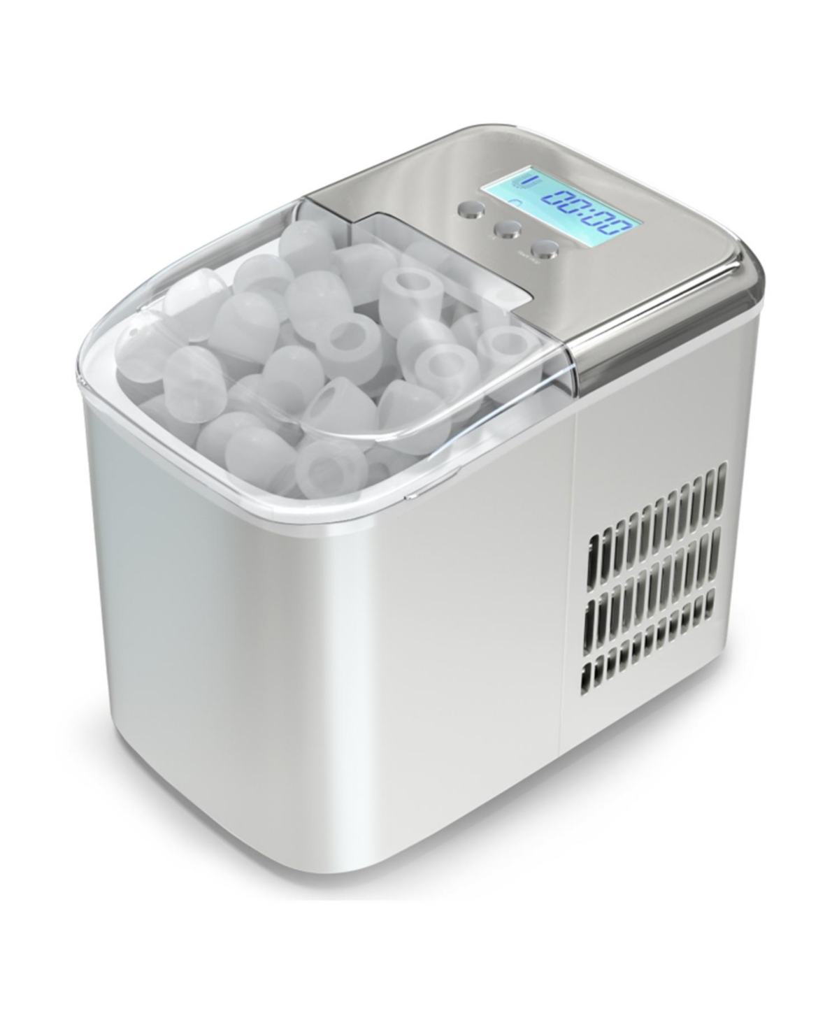 Sugift 26 lbs Countertop Lcd Display Ice Maker with Ice Scoop
