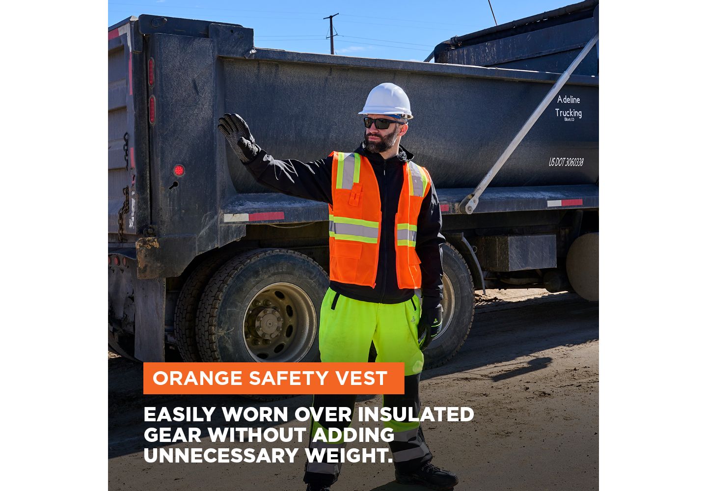 Мужской жилет RefrigiWear Hi Vis Orange Safety Work, цвет: Оранжевый — фото 4