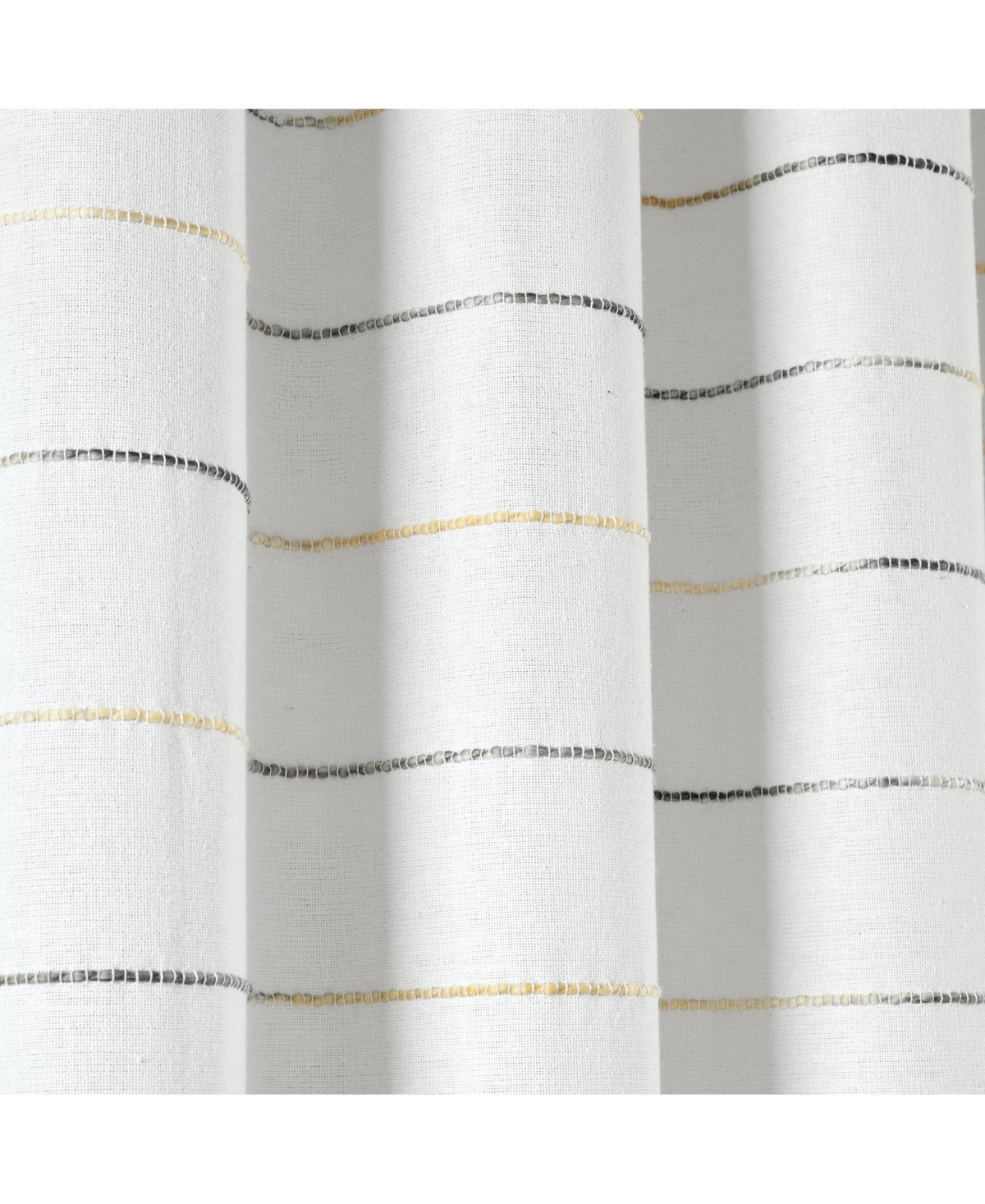 Lush Decor Ombre Stripe Yarn Dyed Cotton Window Curtain Panels