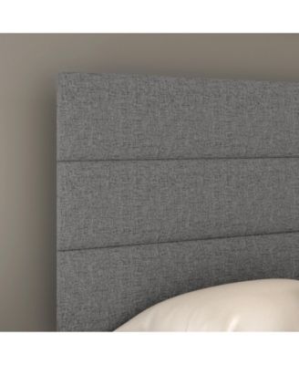 Sicily Linen Upholstered Platform Bed Frame with Adjustable Headboard - Boyd Sleep