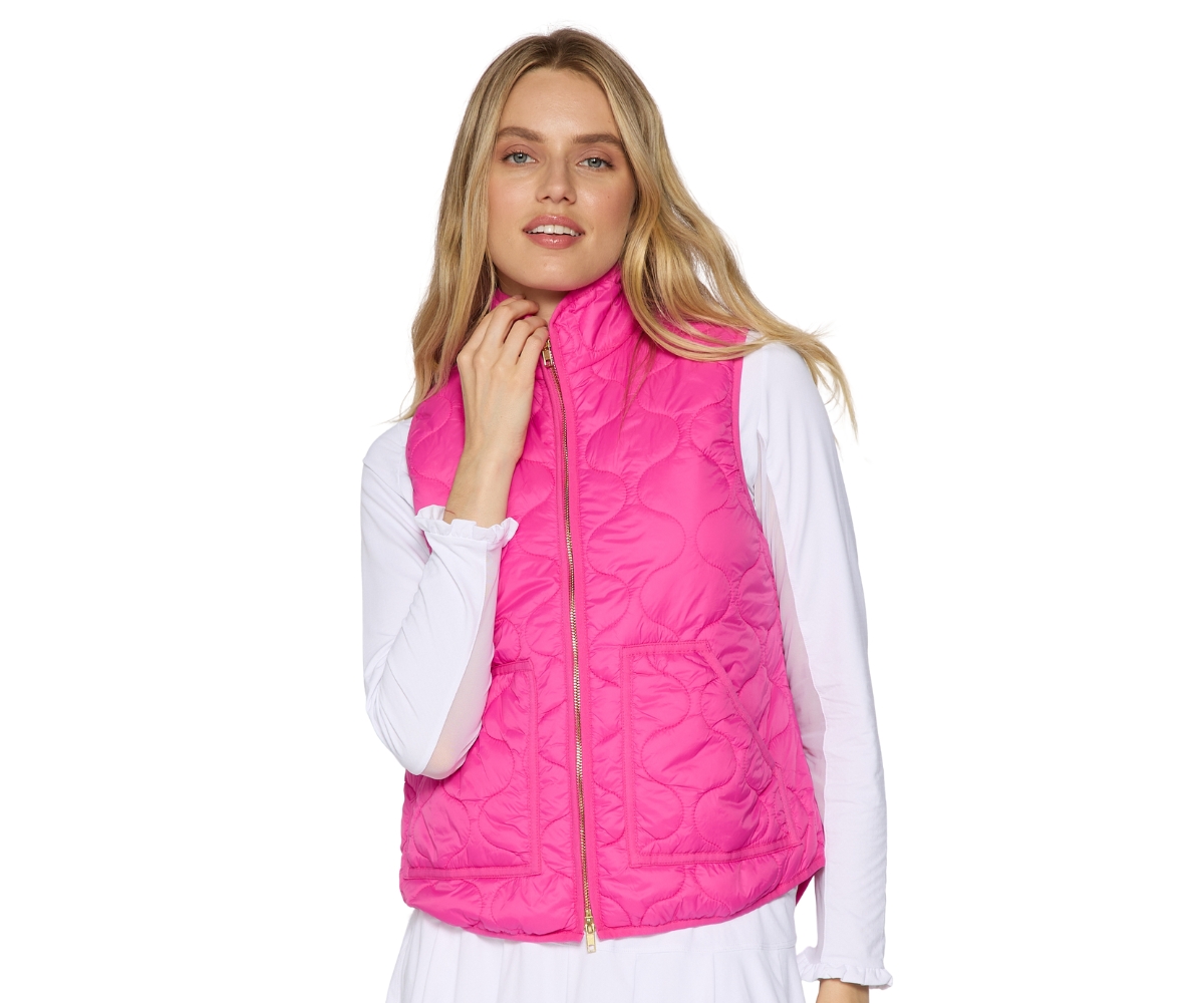 Women's G Lifestyle Double Zip Padded Vest - Caribbean turquoise