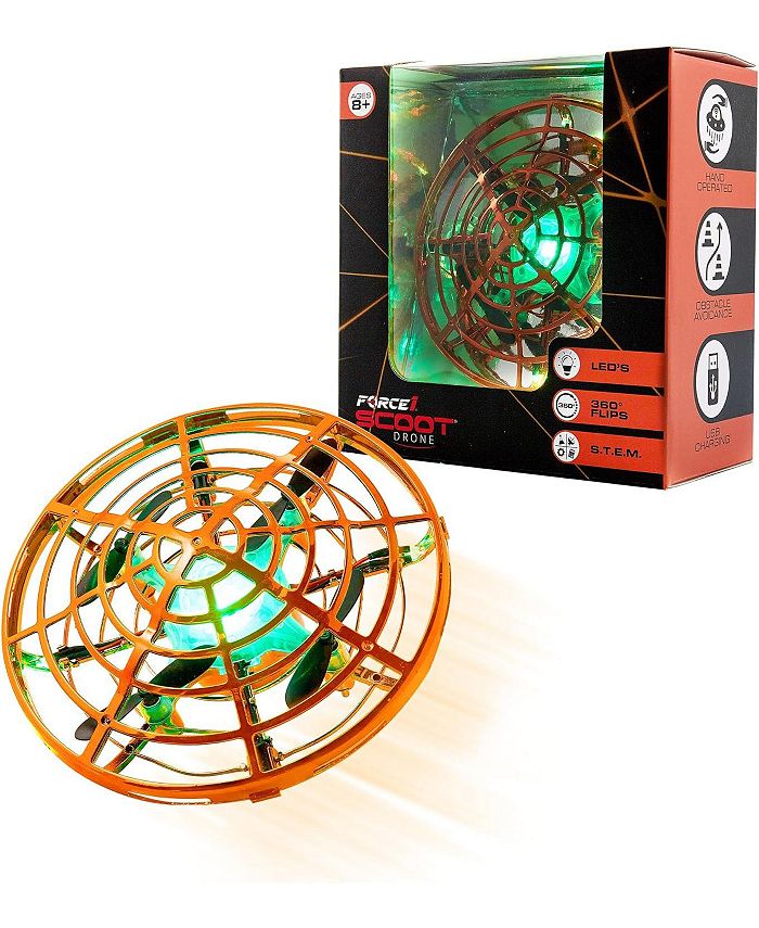 Force1 Scoot Skeet Drone Electronic Shooting Game for Kids Orange