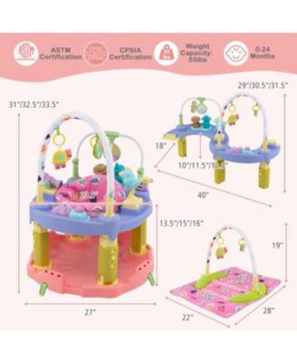 3-in-1 Baby Activity Center with 3-position for 0-24 Months