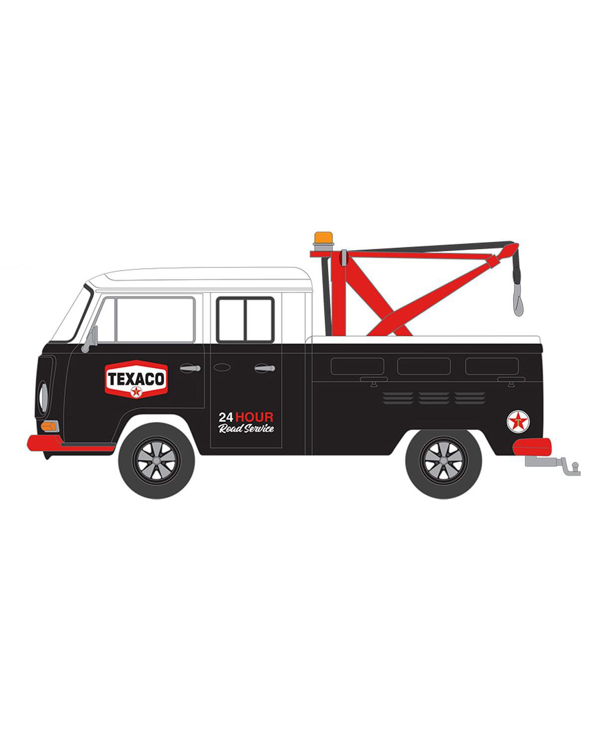 Greenlight Collectibles 1/64 1973 Volkswagen Double Cab Pickup w Drop-In Tow Hook Blue Collar