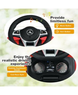 3-in-1 Mercedes Benz Ride-On Toddler Sliding Car with Push Handle