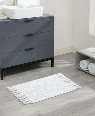 Jean Pierre New York Ricardo Fringe Cotton Bath Rug 27" x 52"