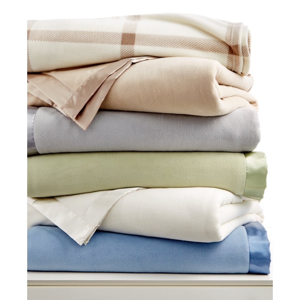 Martha Stewart Collection Soft Fleece Blankets   Blankets & Throws