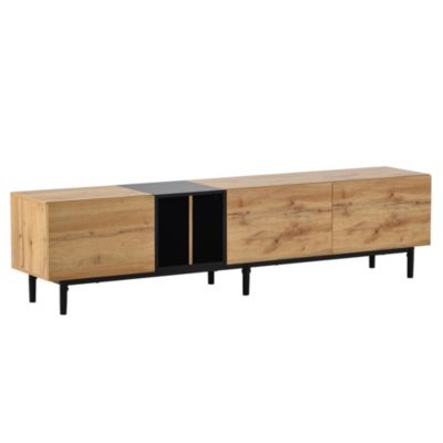 Modern 80" TV Stand with Large Storage
