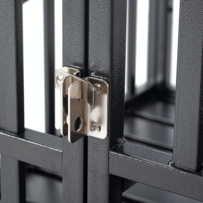 Heavy Duty Dog Cage Pet Crate With Roof & Window On Roof