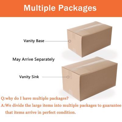 Streamdale 48" Freestanding Vanity with Double Sink and Soft-Close Hinges