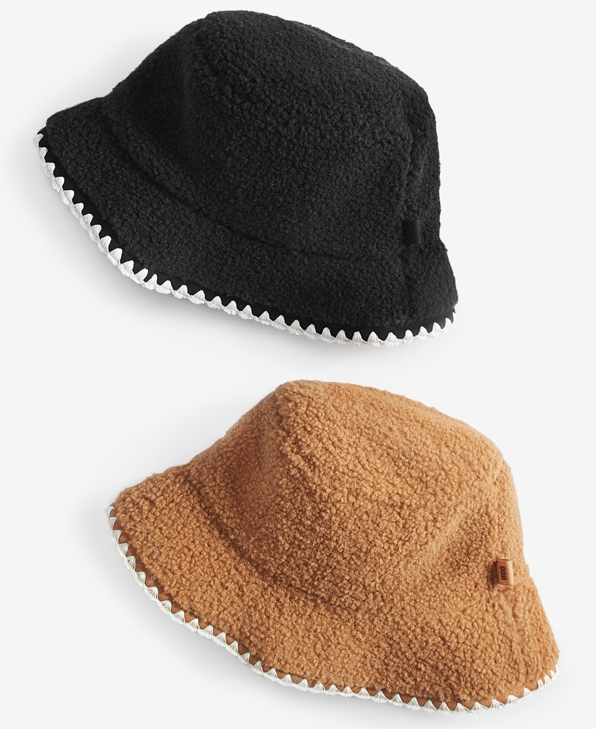 Ugg Fluff & Satin Reversible Scalloped Edge Bucket Hat - Chestnut | Smart  Closet