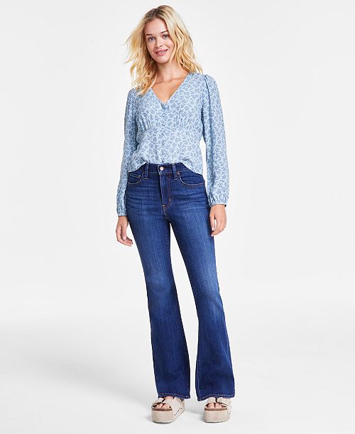 alfani Levi's Women's 726 High Rise Slim Fit Flare Jeans Women's Fashion Shoes & Accessories