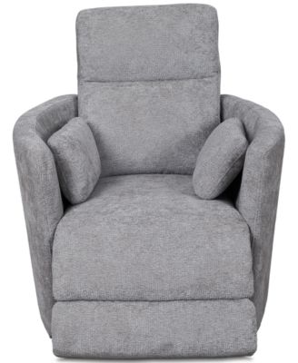 Gardley 38" Fabric Power Swivel Recliner, Created for Macy's
