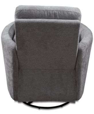 Gardley 38" Fabric Power Swivel Recliner, Created for Macy's