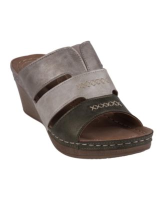 Women's Delores Triple Band Wedge Sandals
