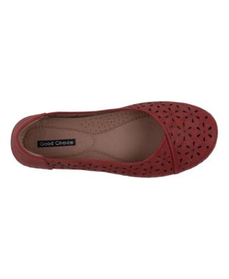 Women's Nysha Round Toe Laser Cut Flats
