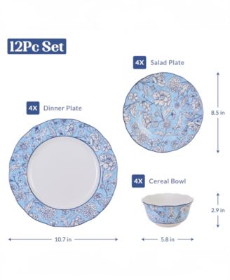 Cleremont 12 Pc. Dinnerware Set, Service for 4