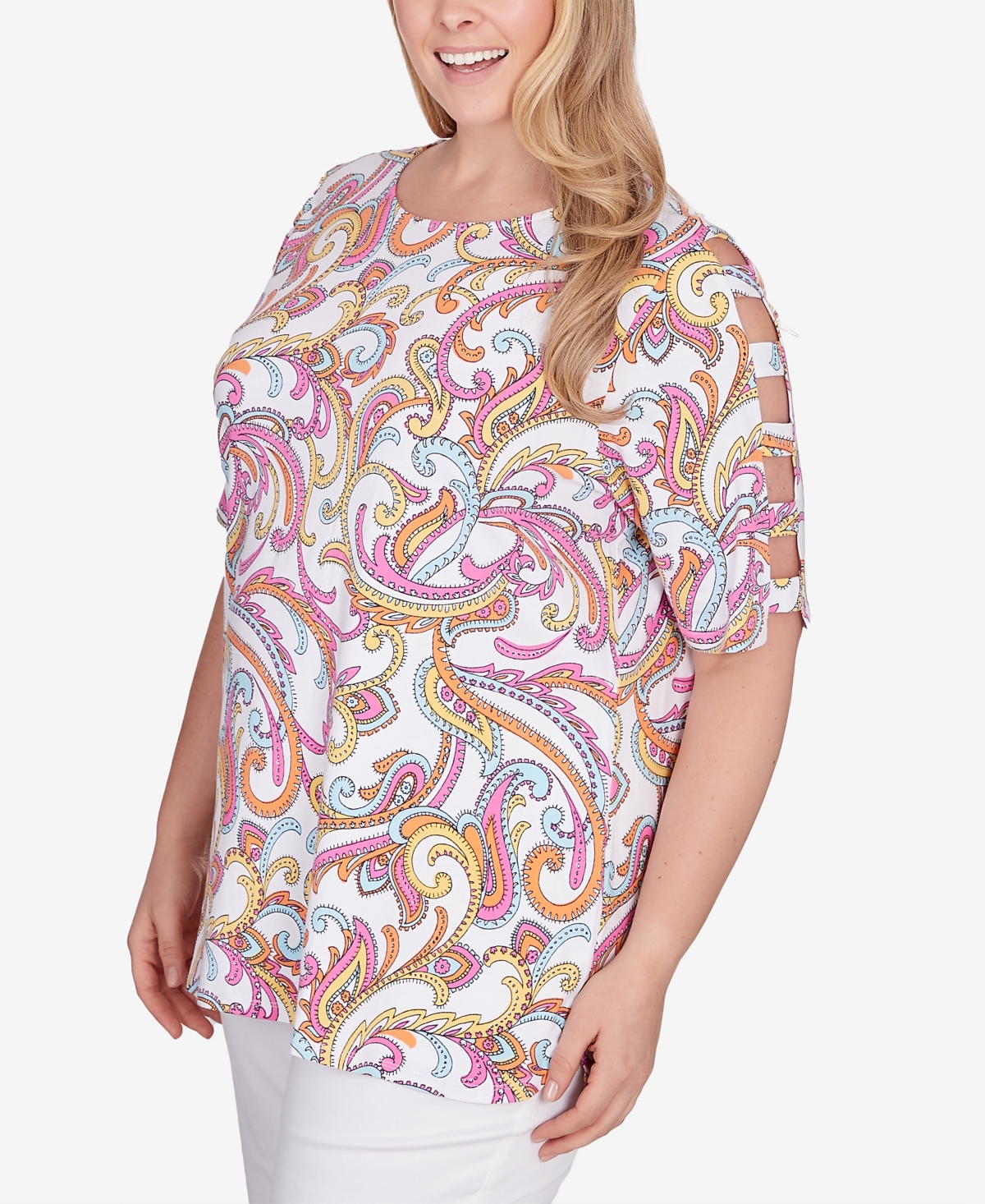Ruby Rd. Plus Size Paisley Top