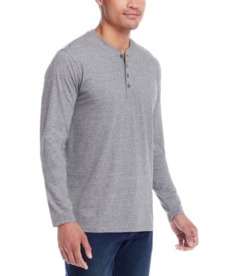 Weatherproof Vintage - Men's Micro-stripe Long Sleeve Henley
