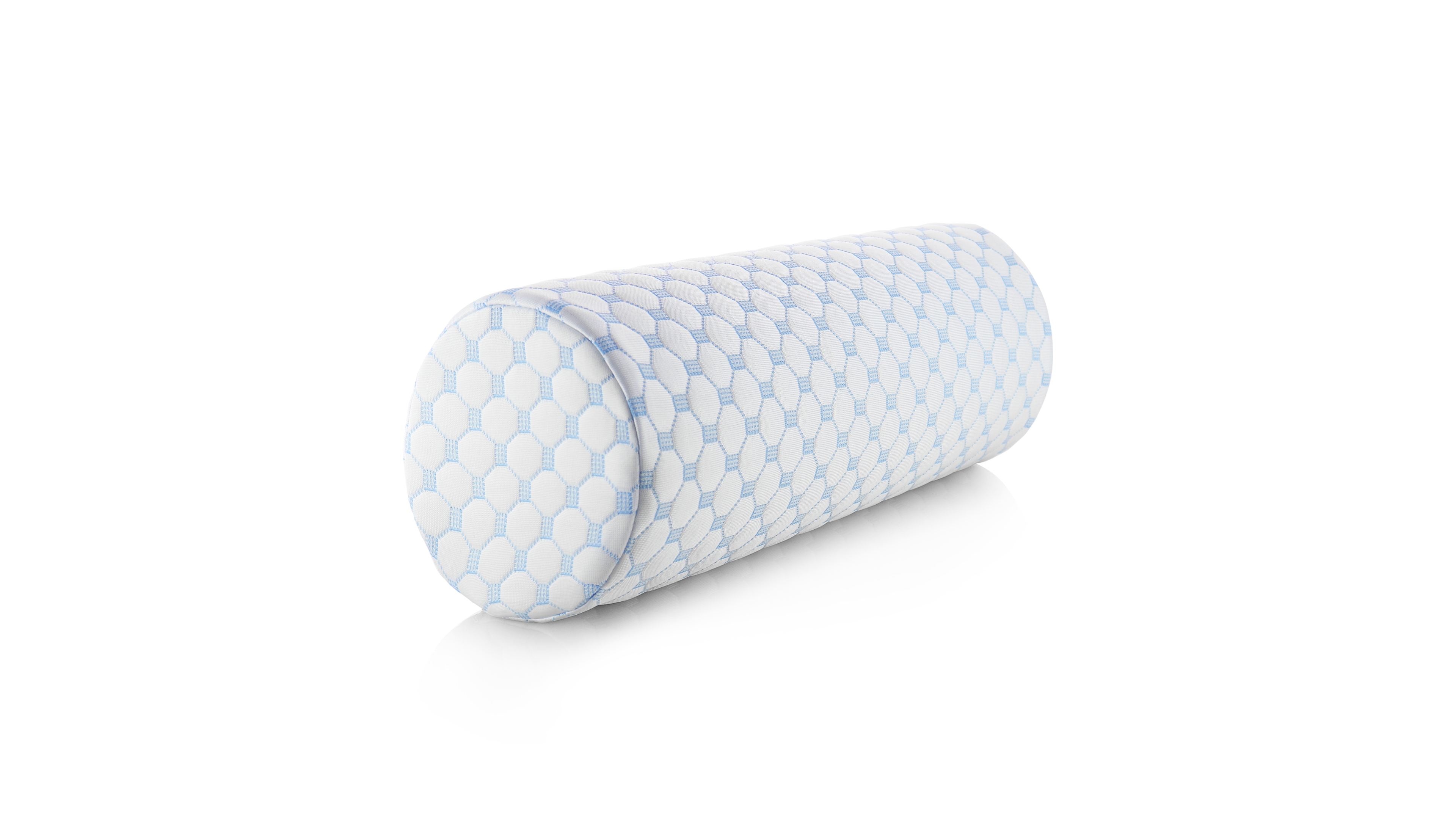 Nestl Memory Foam Neck Roll Bolster Cooling Cover Firm Density Pillow